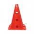Cone com suporte para pica e aro de base quadrada deluxe - Cone com suporte para pica e aro: Vermelho - Referência: 24184.003.320
